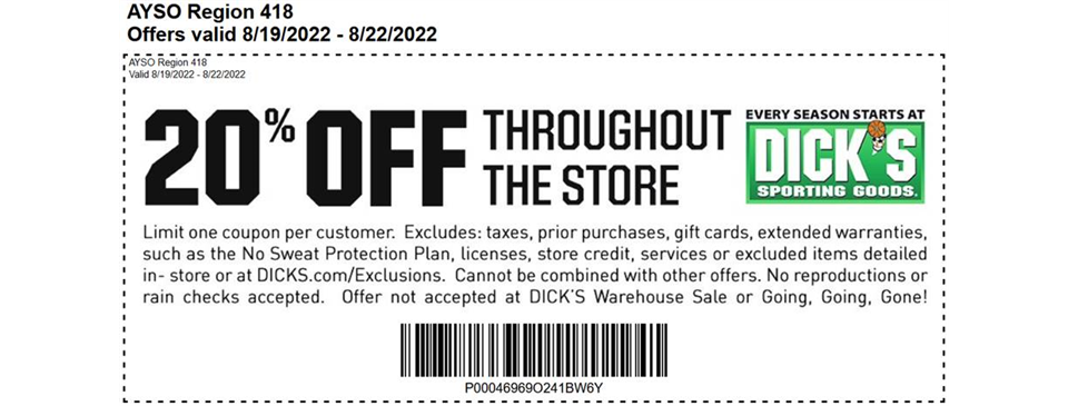 Dick's Sporting Goods August Sale, Lincoln Park and South Loop stores