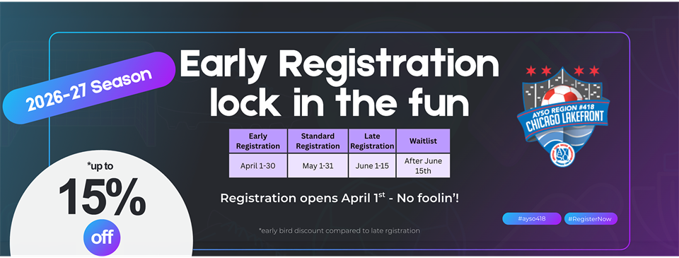 Early Registration for 2026-27 Opens April 1st