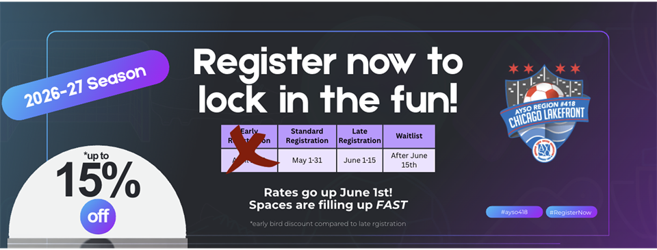 Registration for 2026-27 Open Now!