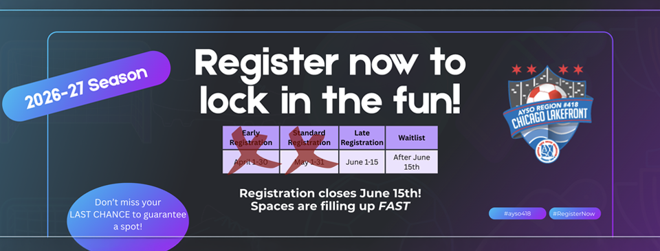 Last Chance for for 2026-27 Registration!